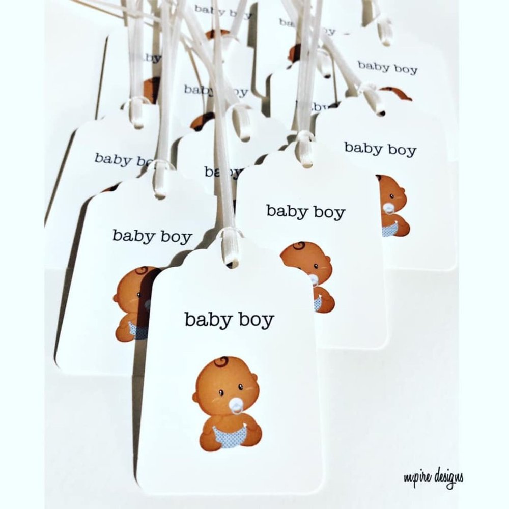 Baby Shower Favor Tags | Baby Boy Favor Tags | Baby Shower Tags